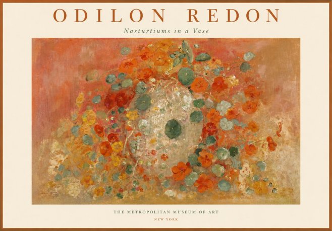Odilon Redon Nasturtiums in a Vase No1 - Plakát