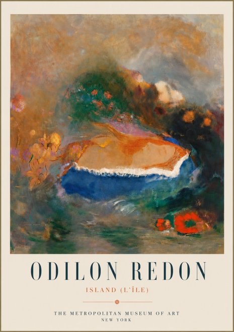 Odilon Redon Island (L'île) No5 - Plakát