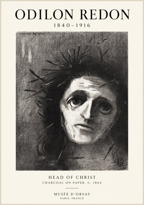Odilon Redon Head of Christ I No1 - Plakát