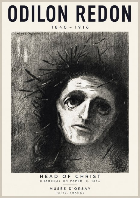 Odilon Redon Head of Christ I No4 - Plakát