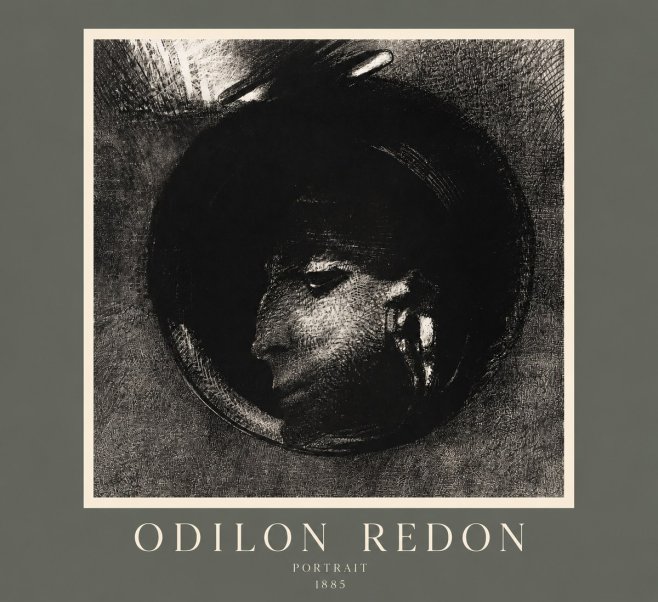 Odilon Redon Portrait No2 - Plakát