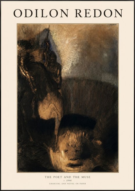 Odilon Redon The Poet and the Muse No1 - Plakát