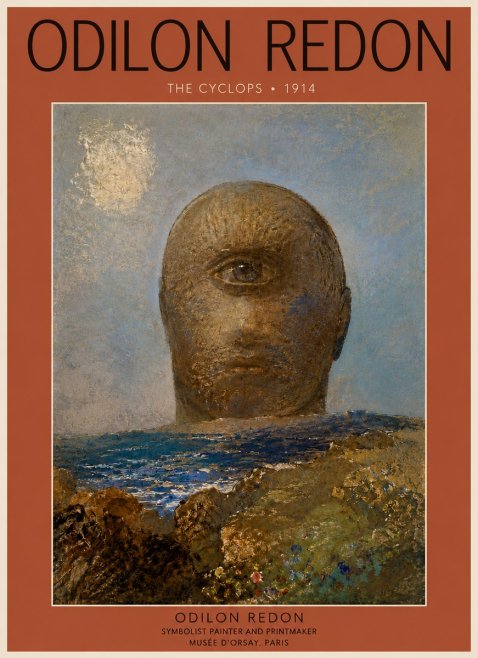 Odilon Redon The Cyclops I No5 - Plakát