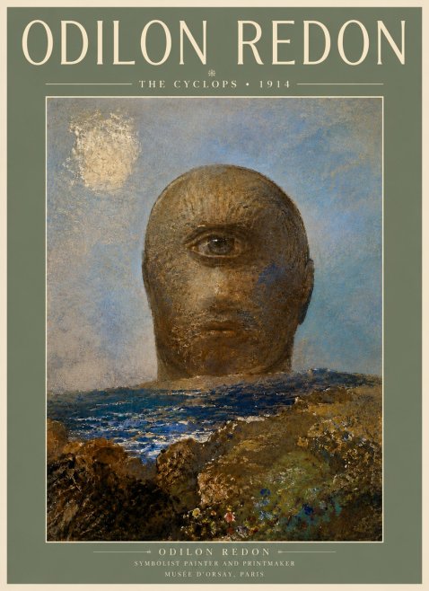 Odilon Redon The Cyclops I No6 - Plakát
