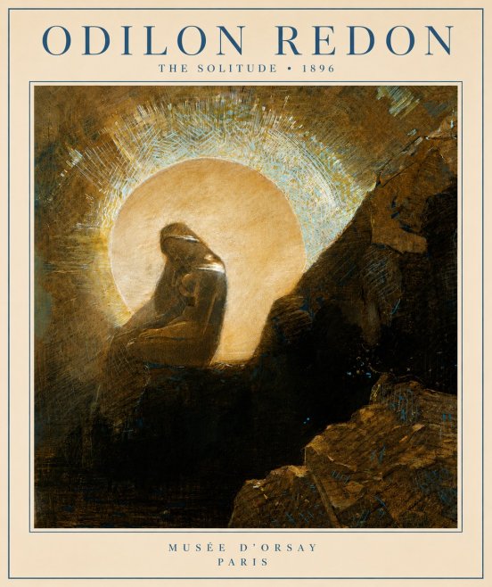 Odilon Redon The Solitude No4 - Plakát
