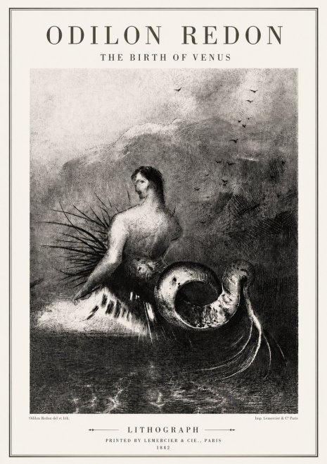 Odilon Redon The Birth of Venus No5 - Plakát