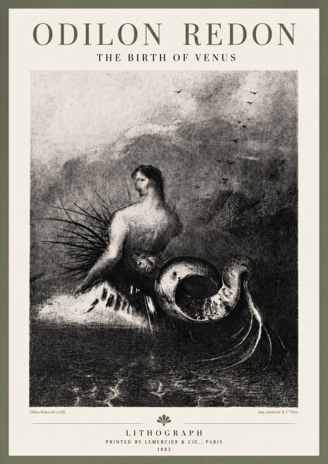 Odilon Redon The Birth of Venus No6 - Plakát