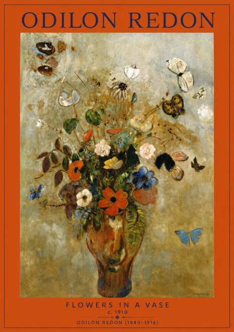 Odilon Redon Flowers in a Vase I No2 - Plakát