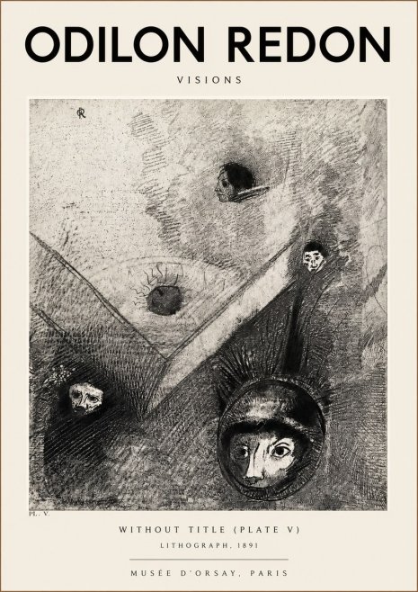 Odilon Redon Without Title (Plate V) No2 - Plakát