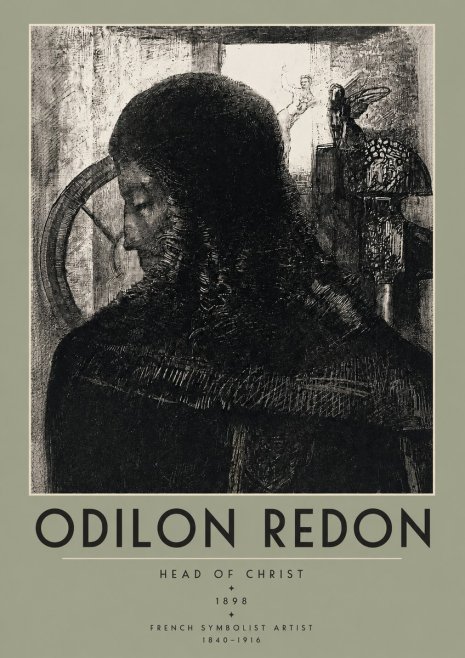 Odilon Redon Head of Christ II No2 - Plakát