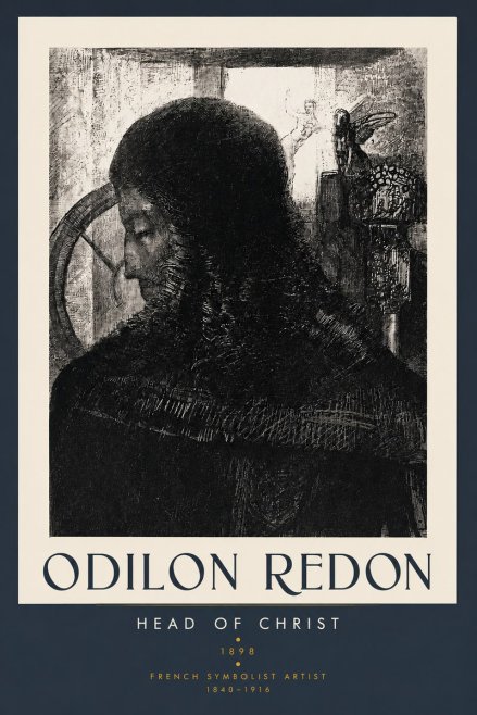 Odilon Redon Head of Christ II No3 - Plakát