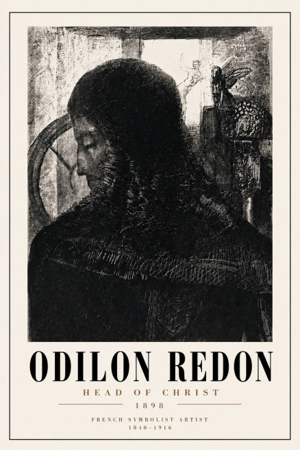 Odilon Redon Head of Christ II No4 - Plakát