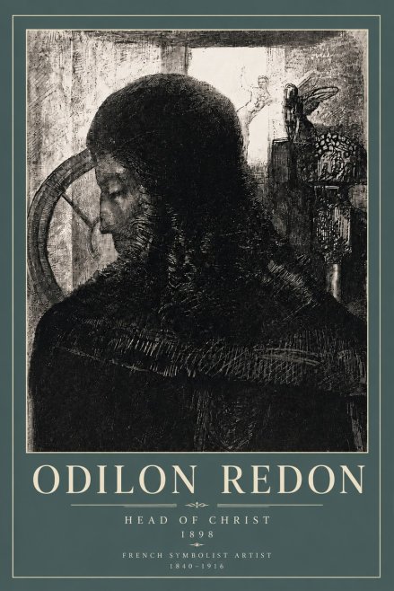 Odilon Redon Head of Christ II No5 - Plakát