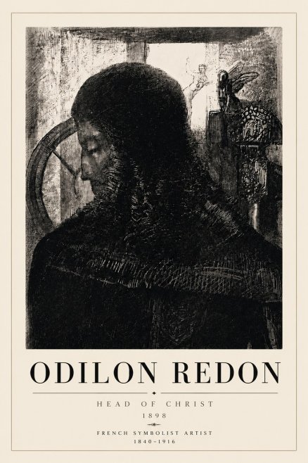 Odilon Redon Head of Christ II No6 - Plakát