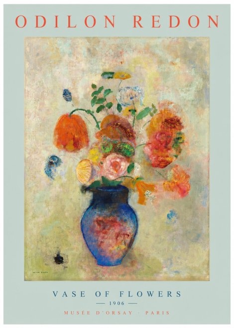 Odilon Redon Vase of Flowers No2 - Plakát