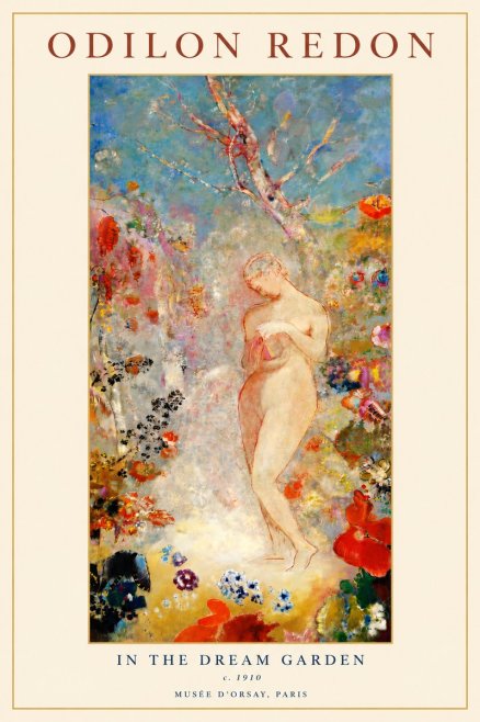 Odilon Redon In the Dream Garden No3 - Plakát