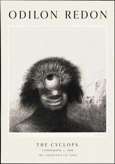 Odilon Redon The Cyclops II No1 - Plakát