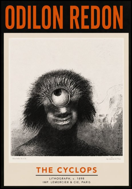 Odilon Redon The Cyclops II No5 - Plakát