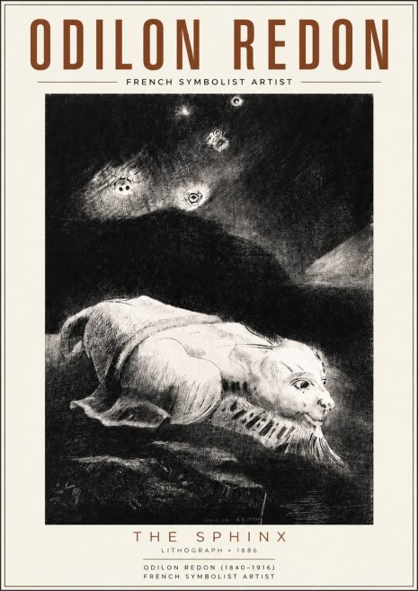 Odilon Redon The Sphinx No5 - Plakát