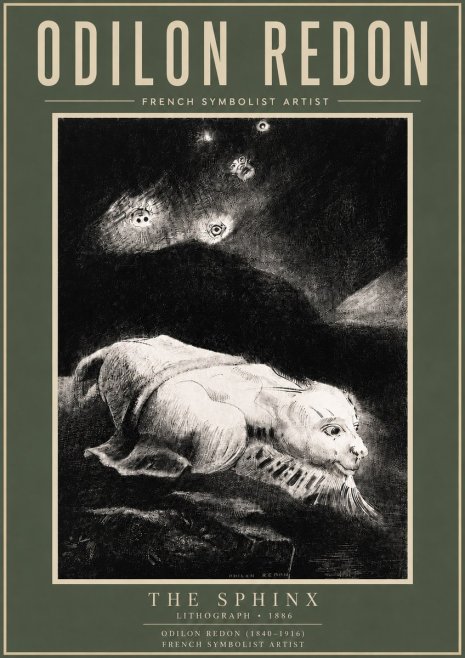 Odilon Redon The Sphinx No6 - Plakát