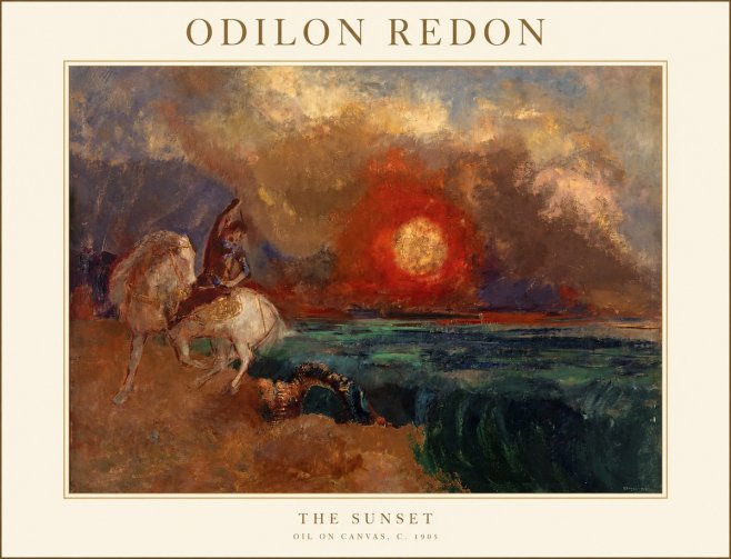 Odilon Redon The Sunset No1 - Plakát