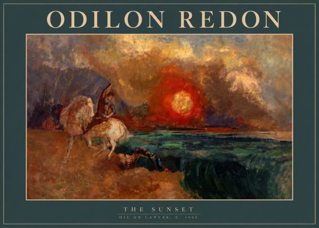 Odilon Redon The Sunset No2 - Plakát