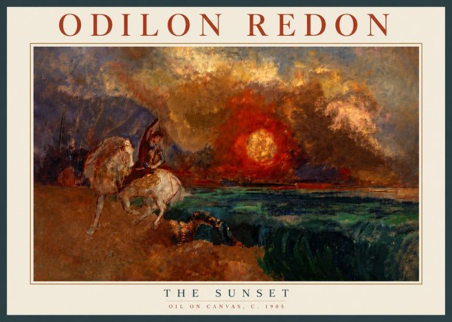 Odilon Redon The Sunset No6 - Plakát
