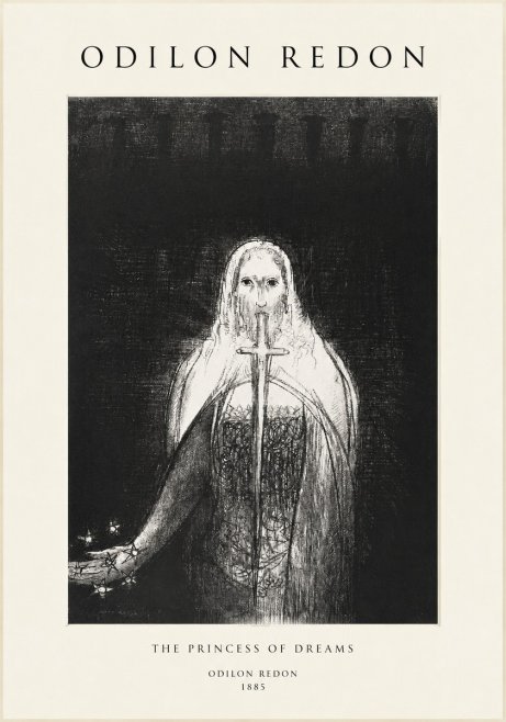 Odilon Redon The Princess of Dreams No1 - Plakát
