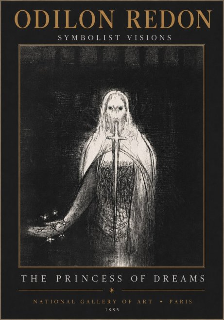 Odilon Redon The Princess of Dreams No4 - Plakát