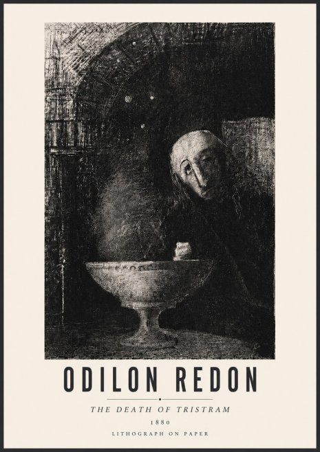 Odilon Redon The Death of Tristram No3 - Plakát