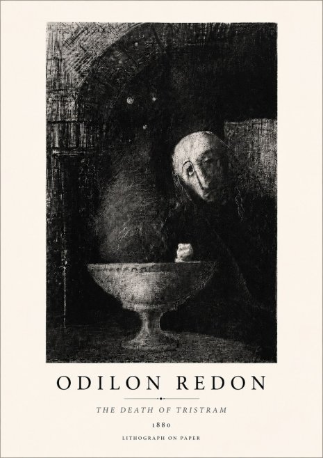 Odilon Redon The Death of Tristram No5 - Plakát