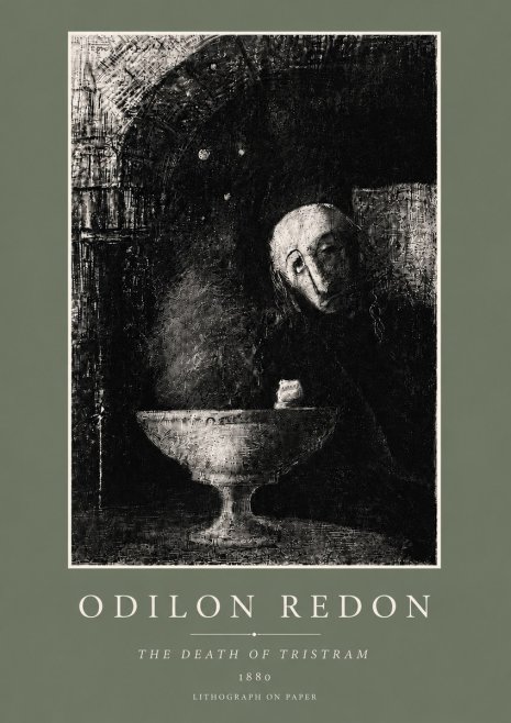 Odilon Redon The Death of Tristram No6 - Plakát