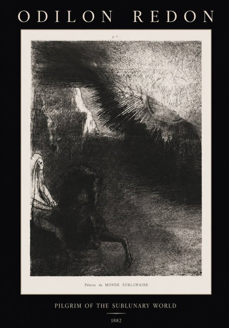Odilon Redon Pèlerin Du Monde Sublunaire No1 - Plakát