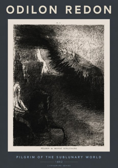 Odilon Redon Pèlerin Du Monde Sublunaire No4 - Plakát