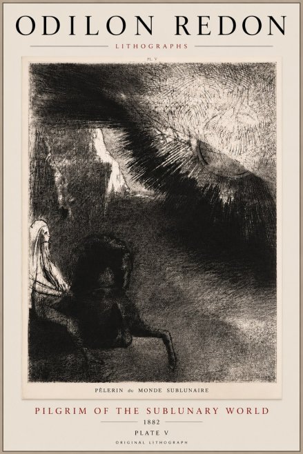 Odilon Redon Pèlerin Du Monde Sublunaire No5 - Plakát
