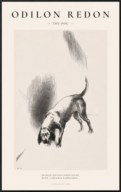 Odilon Redon The Dog No1 - Plakát