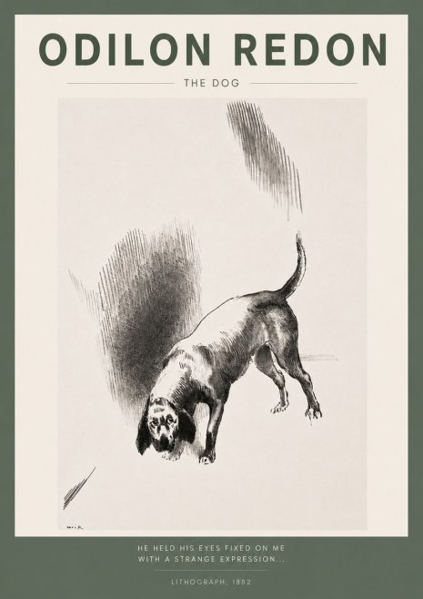 Odilon Redon The Dog No2 - Plakát