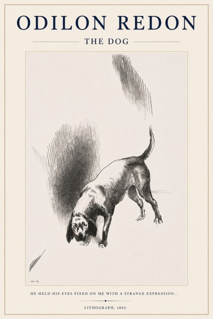 Odilon Redon The Dog No3 - Plakát