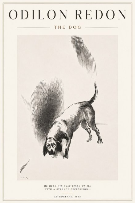 Odilon Redon The Dog No5 - Plakát