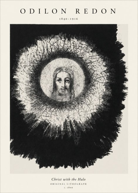 Odilon Redon Christ with the Halo No1 - Plakát