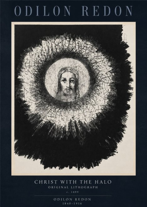 Odilon Redon Christ with the Halo No2 - Plakát