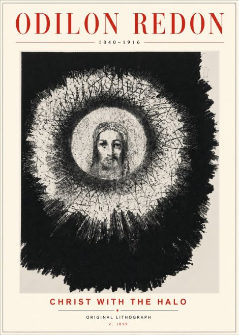 Odilon Redon Christ with the Halo No3 - Plakát