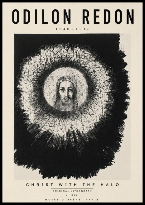 Odilon Redon Christ with the Halo No4 - Plakát