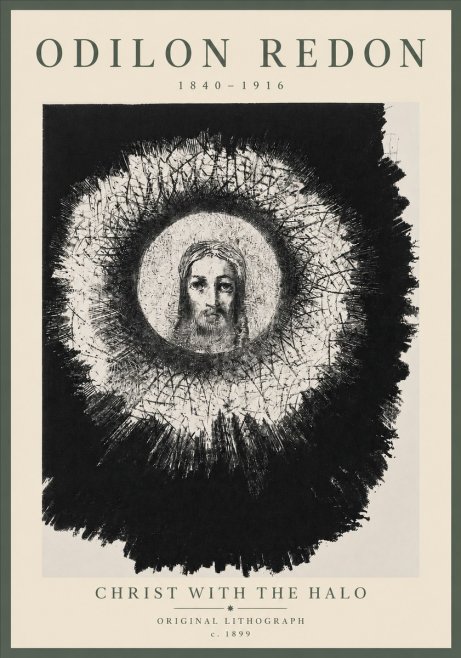 Odilon Redon Christ with the Halo No5 - Plakát