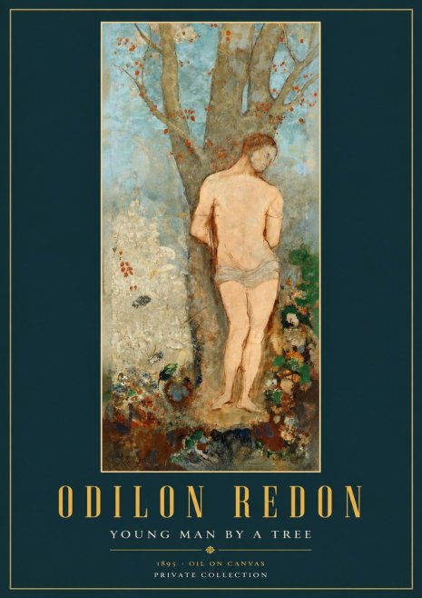 Odilon Redon Young Man by a Tree No2 - Plakát