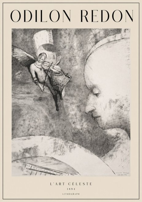 Odilon Redon L'art Céleste No1 - Plakát