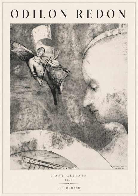 Odilon Redon L'art Céleste No3 - Plakát