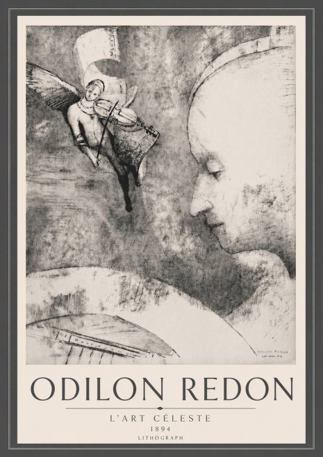 Odilon Redon L'art Céleste No6 - Plakát