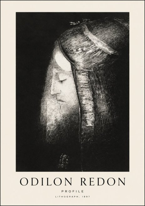 Odilon Redon Profile No1 - Plakát