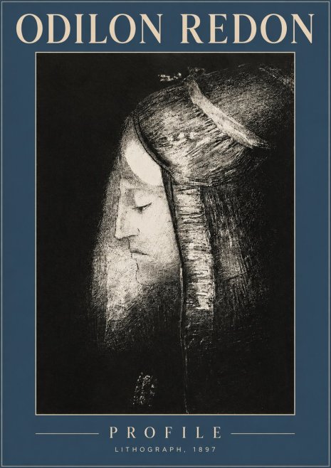 Odilon Redon Profile No2 - Plakát